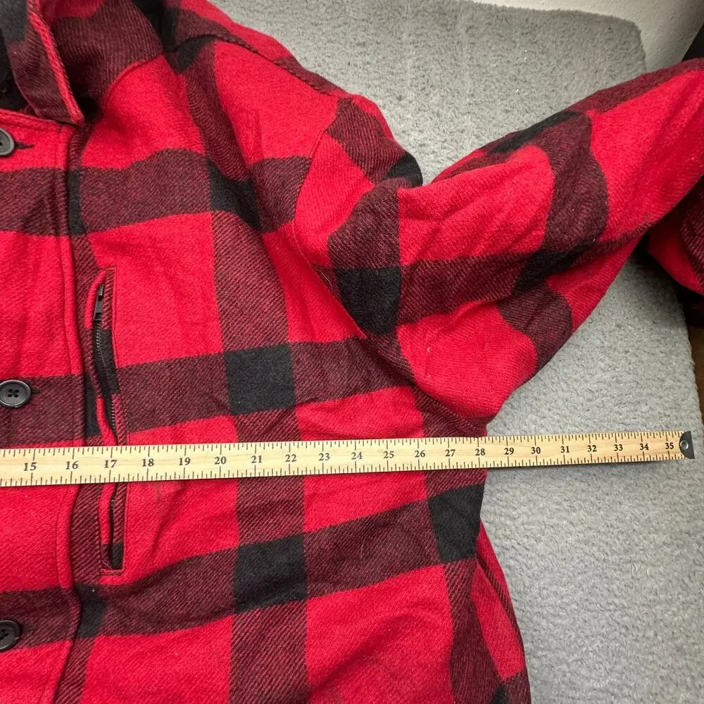 Cabelas Dry Plus Wool Buffalo Plaid Thinsulate Jacket Mens 3XL Hunting Mackinaw